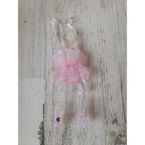 Acrylic sequin glitter ballerina girl ornament Xmas Decor